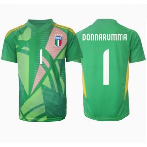 Fotbalové Dres Itálie Gianluigi Donnarumma #1 Brankářské Venkovní Oblečení ME 2024 Krátký Rukáv